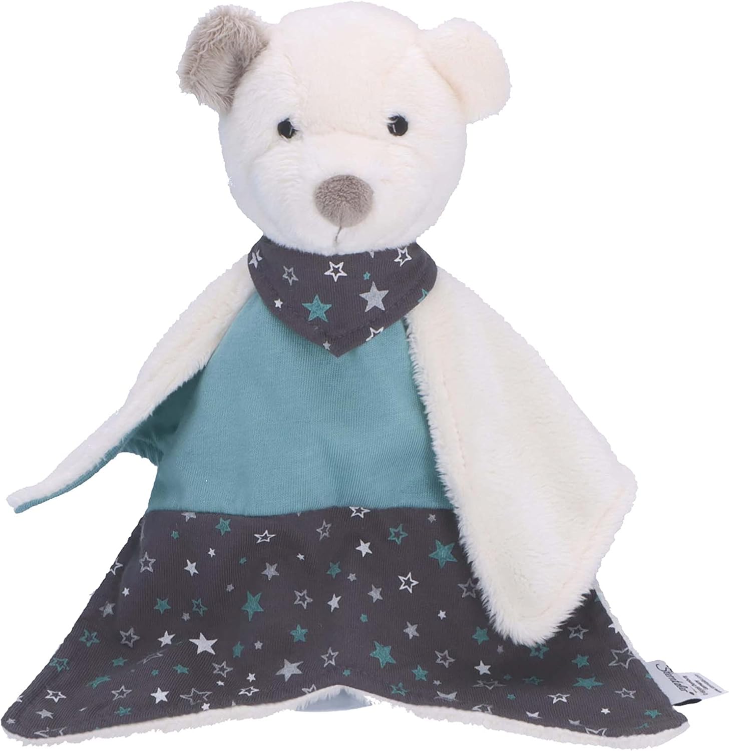 Sterntaler Unisex Baby Comforter, Size M, Polar Bear Elia, Baby Comforter, Dark Grey