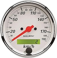 Vista 2 de Auto Meter 1302-M Arctic White Street Rod Kit