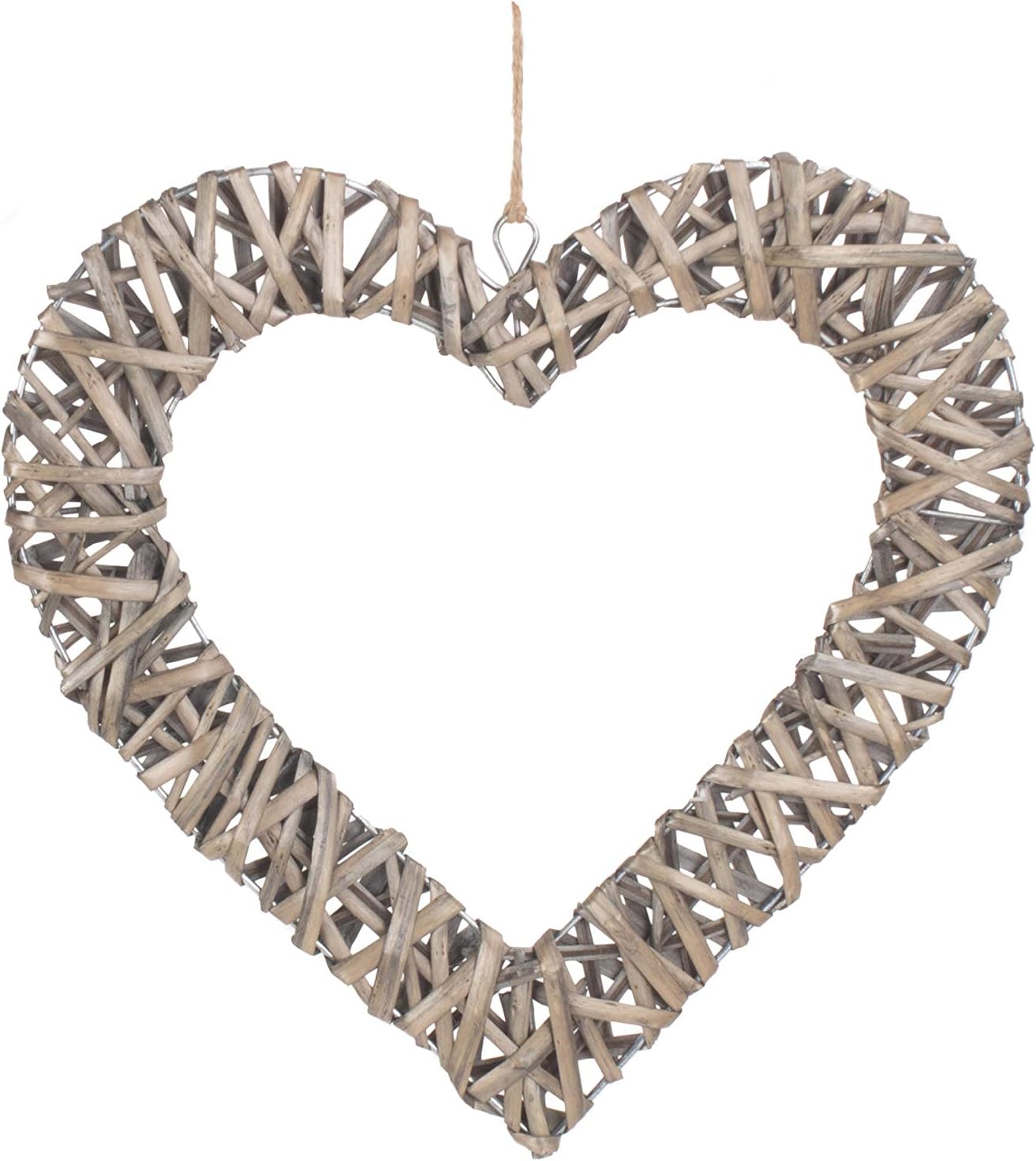 Wicker Heart Hanging Decoration (Large)