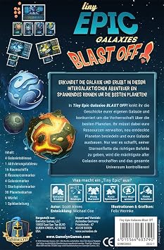 Gamelyn Games | Tiny Epic: Galaxies Blast Off! | Family Game | Dice Game | 2-4 Players | From 9+ Years | 30+ Minutes | German