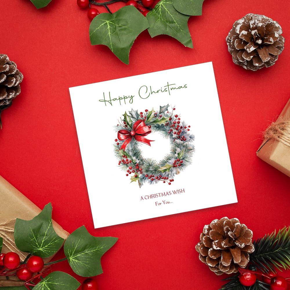 Papa Prints® Xmas Cards Pack of 12 (145 x 150 mm) Multipack Christmas Cards with Envelopes Pack of Christmas 2025 Christmas Cards Multipack - Image 4