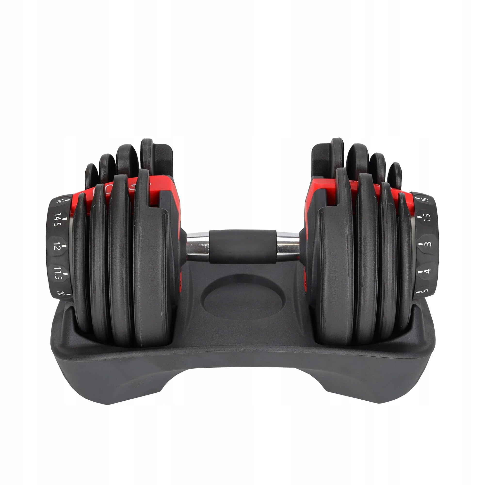 4FIZJO Hantel Regulowany Z Podstawką Hantla Sztangielka Fitness Ciężar 1,5Kg-16Kg