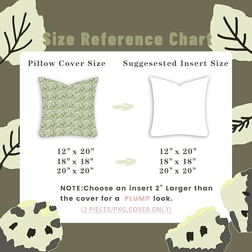 Miniatura 3 de FIOUOVO Juego de 2 fundas de almohada texturizadas de 18 x 18 pulgadas almohadas decorativas para cama sofá almohadas para sala de estar almohadas