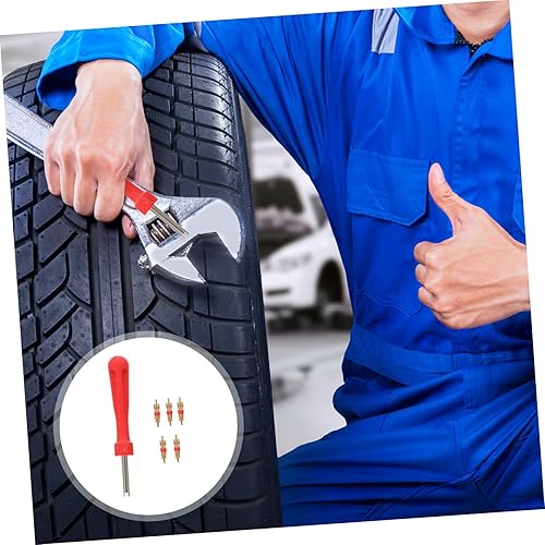 Miniatura 4 de Veemoon Herramienta de reparación de válvulas de neumáticos, herramienta de extracción de vástagos, herramienta de vástago de bicicleta, Llave de