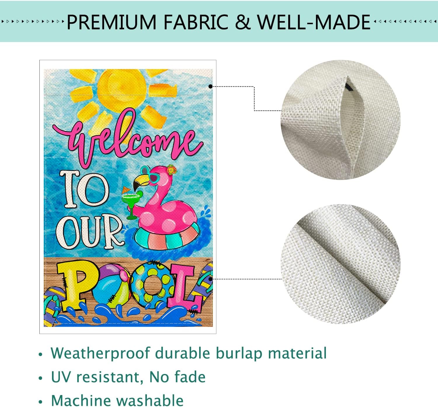OPULANE Sweet Home Magnolia – Banderas De Jardín Verticales De Arpillera De Doble Cara Estilo Rustico Para Exteriores Decoracion De Primavera Y