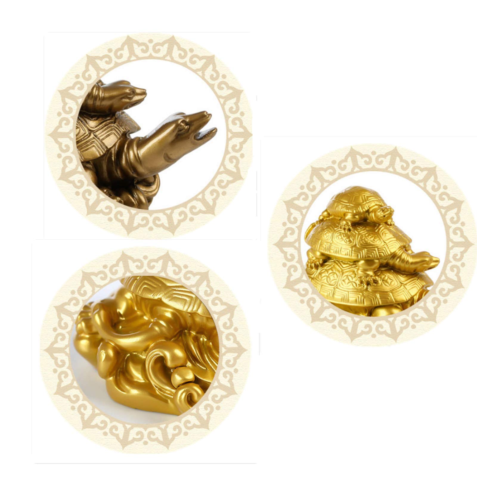 Amazon.co.jp: 三代の亀 置物 風水 親子 カメ 縁起物 インテリア 風水