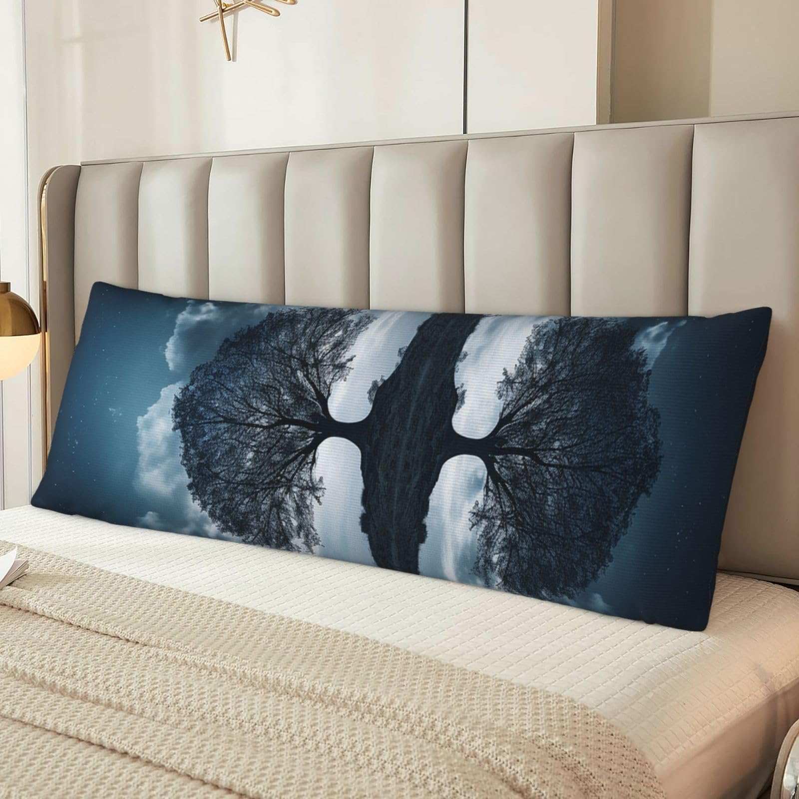 Reflection Body Pillow Cover with Hidden Zipper 54"X20",Ultra Soft Microfiber Long Pillow Case Decorative Bedding Pillowcase Cushion Cover Cases for Bedroom Couch Sofa,Home Gifts