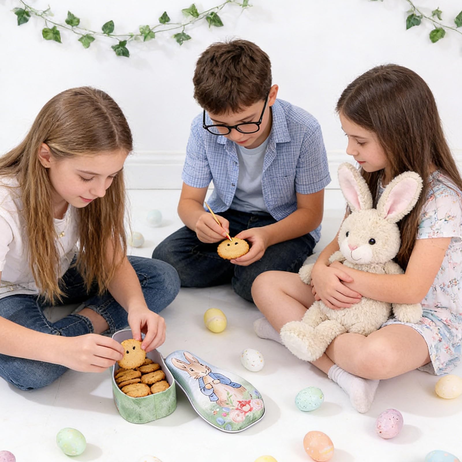 Boîtes De Pâques Avec Couvercles Conteneur À Biscuits 8 Pièces