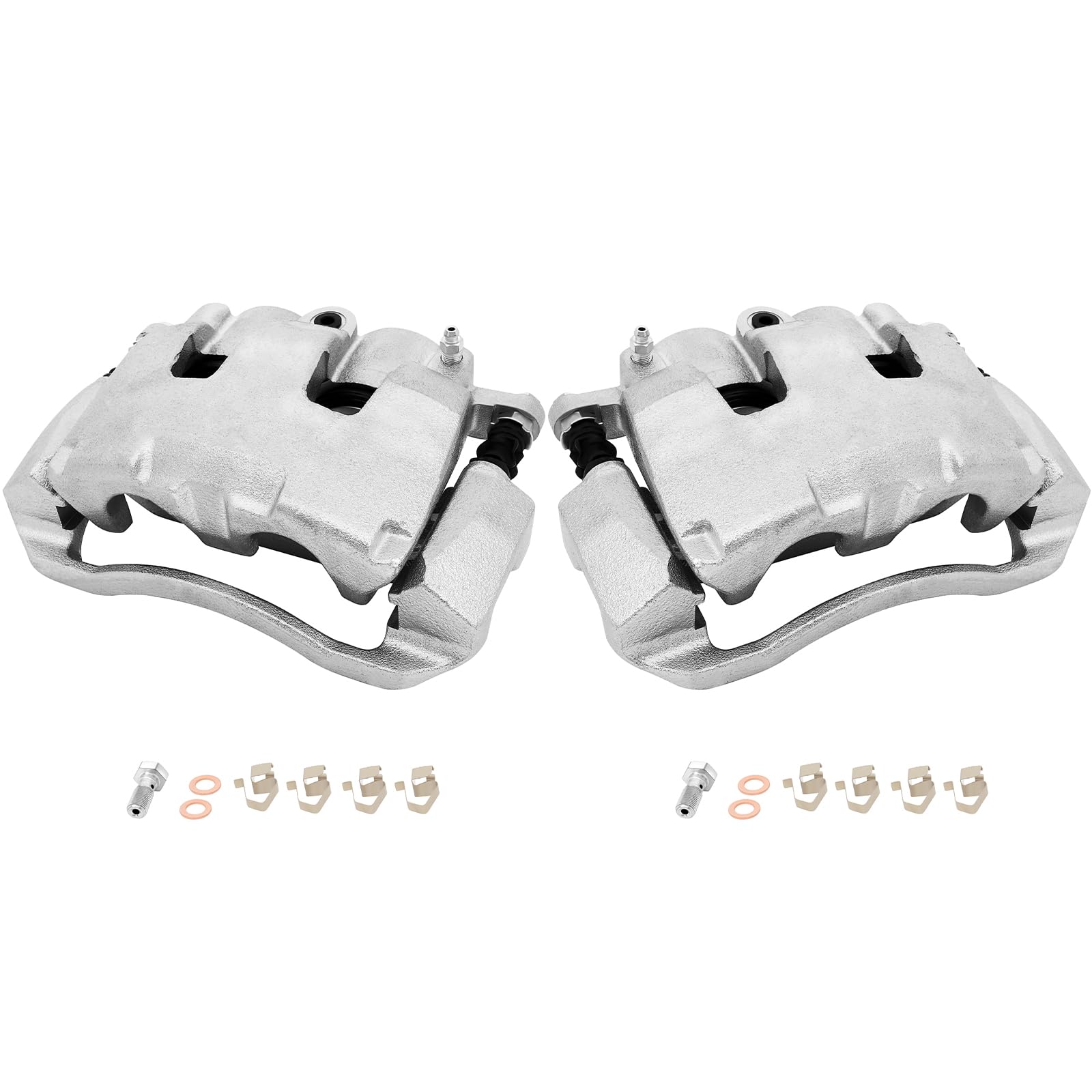SCITOO Front Brake Calipers With Bracket 18B5055 18B5054 Fit For Chrysler Aspen 07-09 For Dodge Dakota 09-10 For Dodge For Durango 07-09 For Dodge Ram 1500 09-10 For Ram 1500 11-17 For Ram Dakota 11
