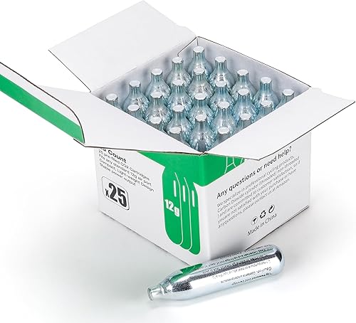 Miniatura 13 de Cartuchos de CO2 de 0.32 oz/0.44 onzas para paintball, cilindro de CO2 Powerlet cartuchos para Airsoft, pistola de aire, pistola de pimienta P2P HDP