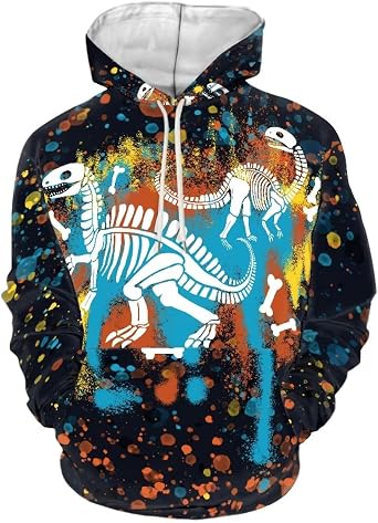 GLENLCWE Novelty Mens Hoodies, Hoodie with Kangaroo Pocket, Sweatshirt Jacket Active Shirts Graphic Sweatshirts