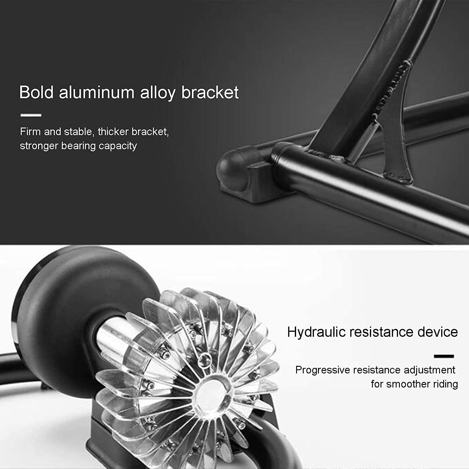 Indoor Exercise Resistance Trainer,Stand Bicycle Exercise,Silent Liquid Resistance Bike Trainer, Bike Trainer Stand