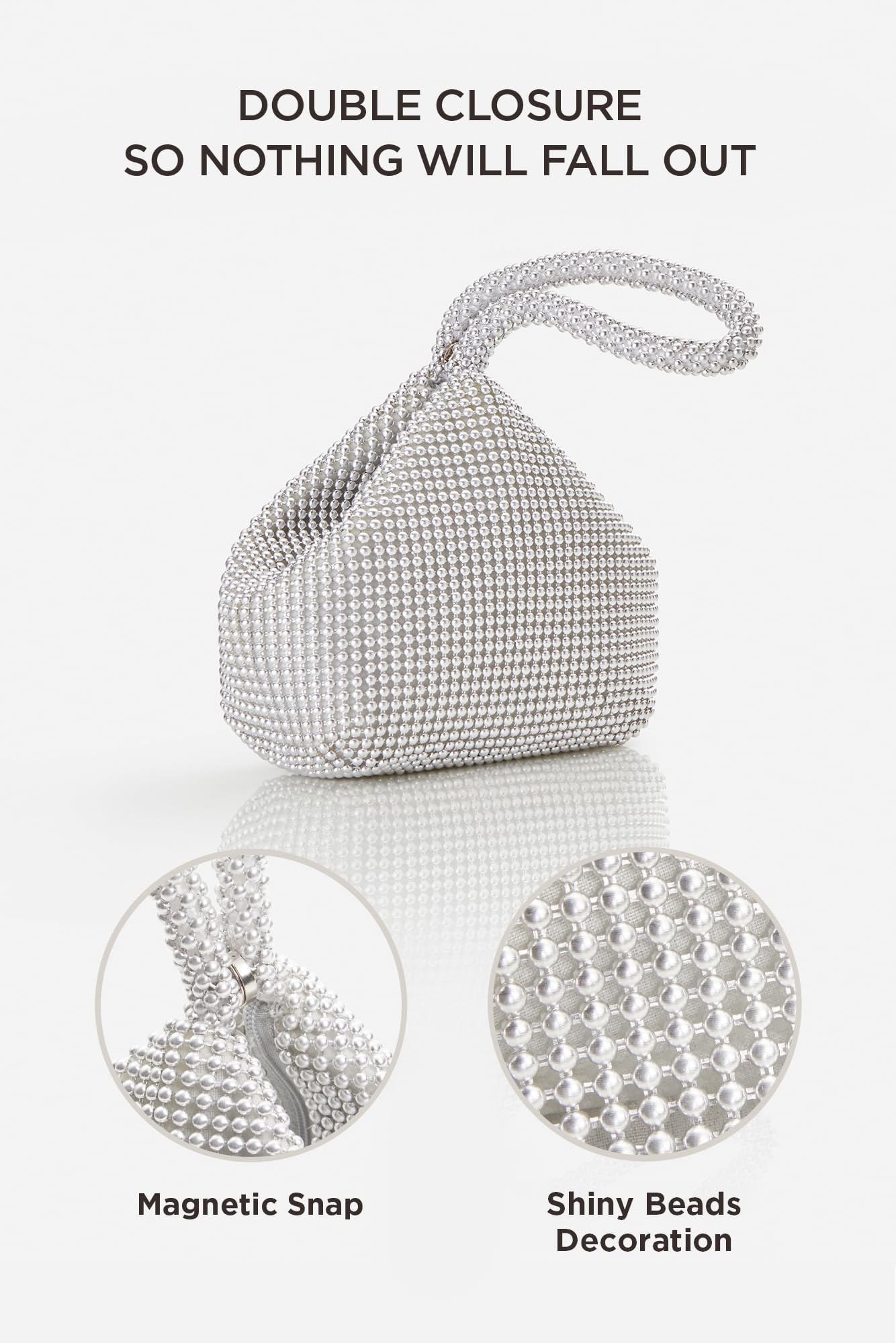 BABEYOND Bolsos de mano para mujer, bolsos de noche con cuentas de los años 20 para fiestas de disfraces, bodas y uso diario