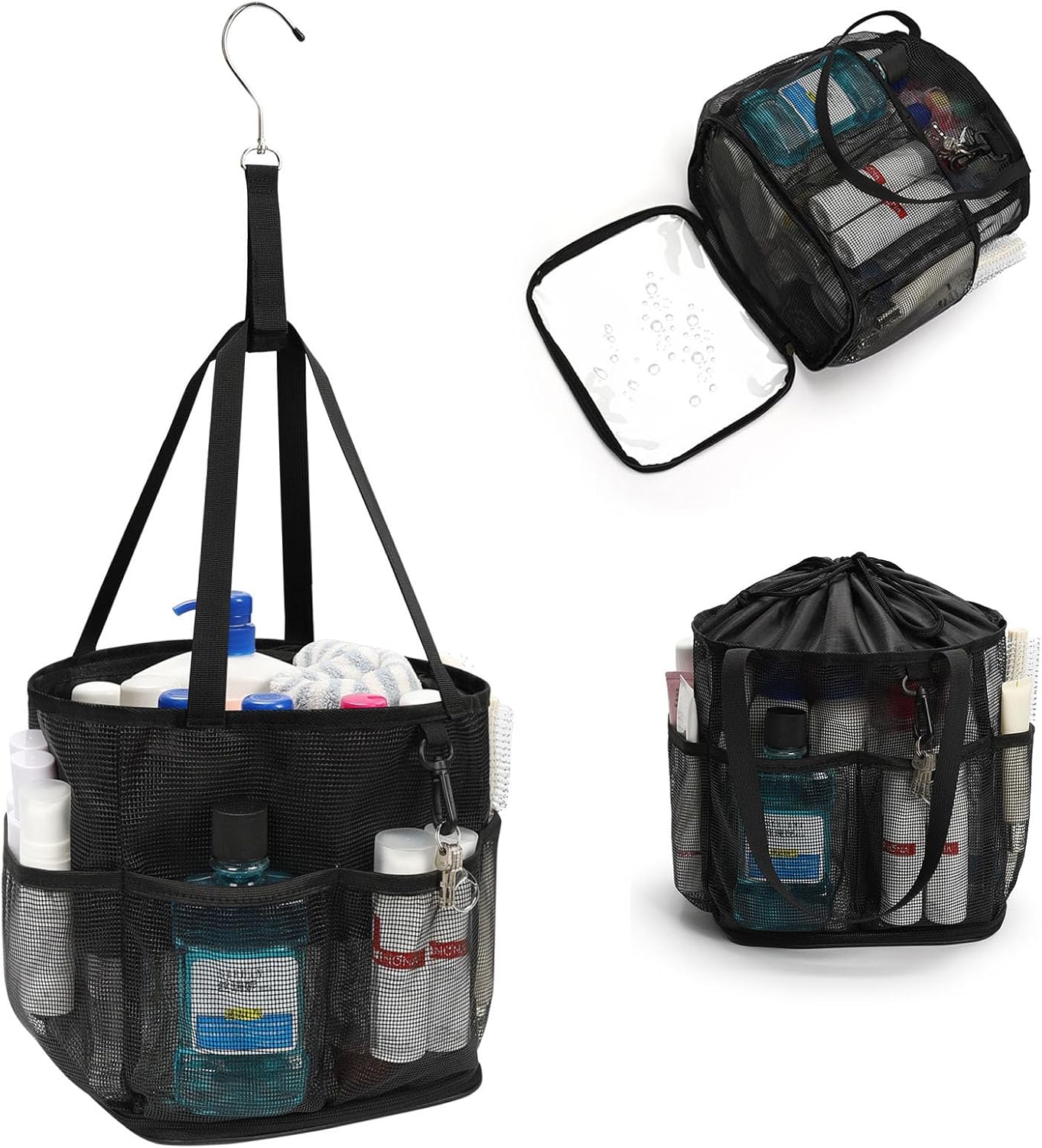 Mesh Shower Caddy, 6 Pockets