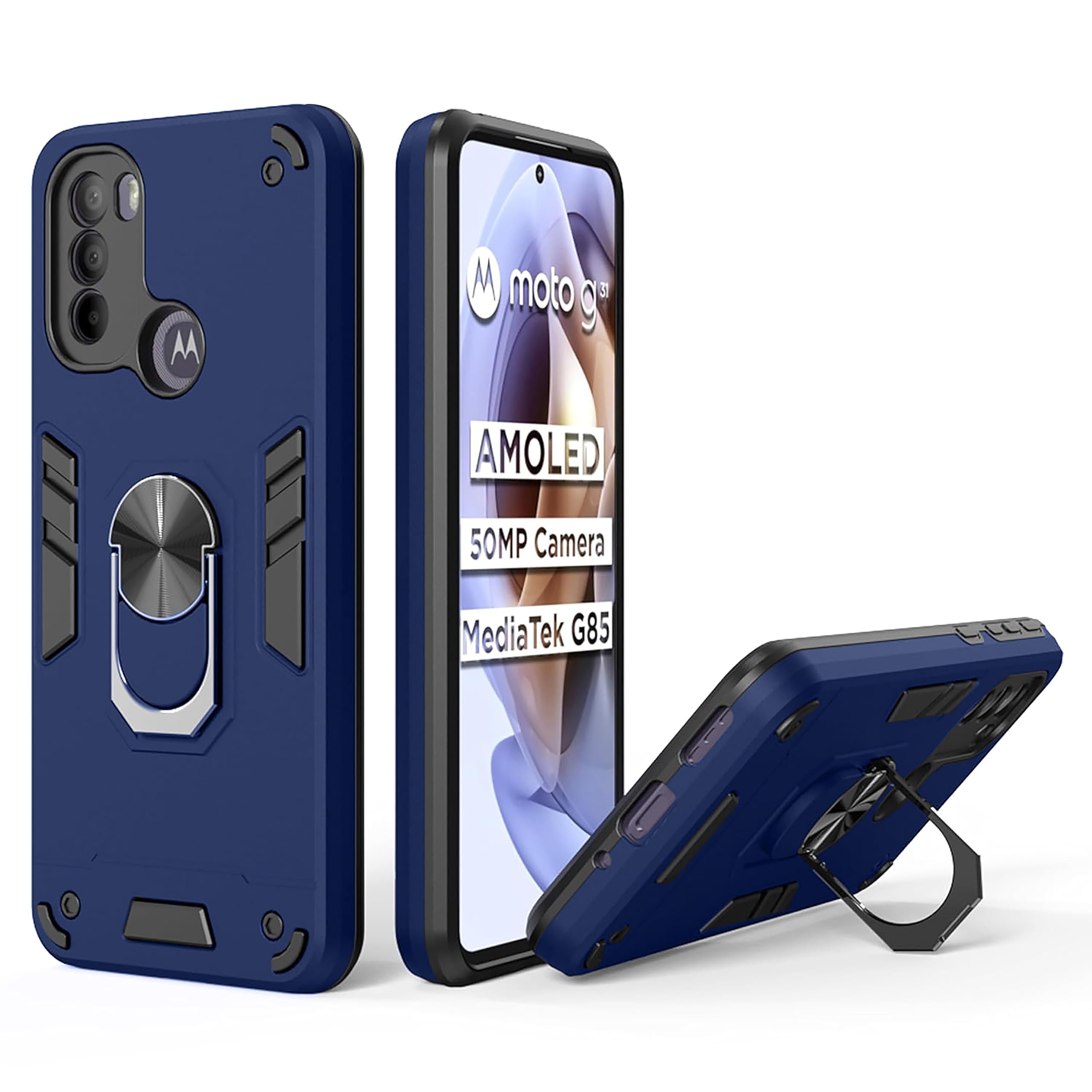 Casotec Basic Case for Motorola Moto G31 4G (Polycarbonate_Blue) (B0DBHDF7ZF) Amazon Price History, Amazon Price Tracker