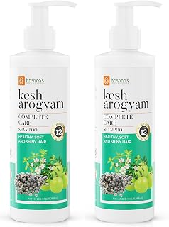 Krishna's Kesharogyam Complete Care Shampoo 200 ml (Pack of 2) Enriched with Amla Jatamasi Nagarmotha Ratanjyot Heena Price In India