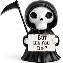 Funny Coworker Gifts, But Did You Die Halloween Grim Reaper Resin Decor