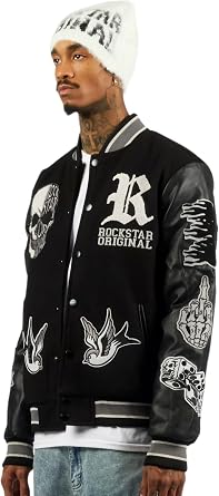 ROCKSTAR ORIGINAL Men's Vidar Varsity Jacket