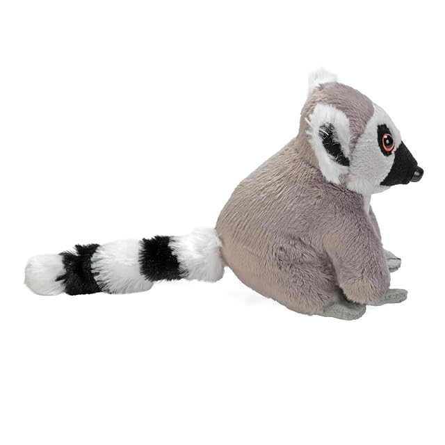 Foto 5 de 5 de Wild Republic Pocketkins Lémur de Cola Anillada, Peluche, 12 cm, Juguete de Peluche