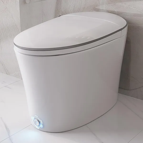 Deer Valley Smart Toilet, Elongated One Piece Toilet, Auto/Blackout Flush, Foot Kick Sensor, Heated Seat, Night Light