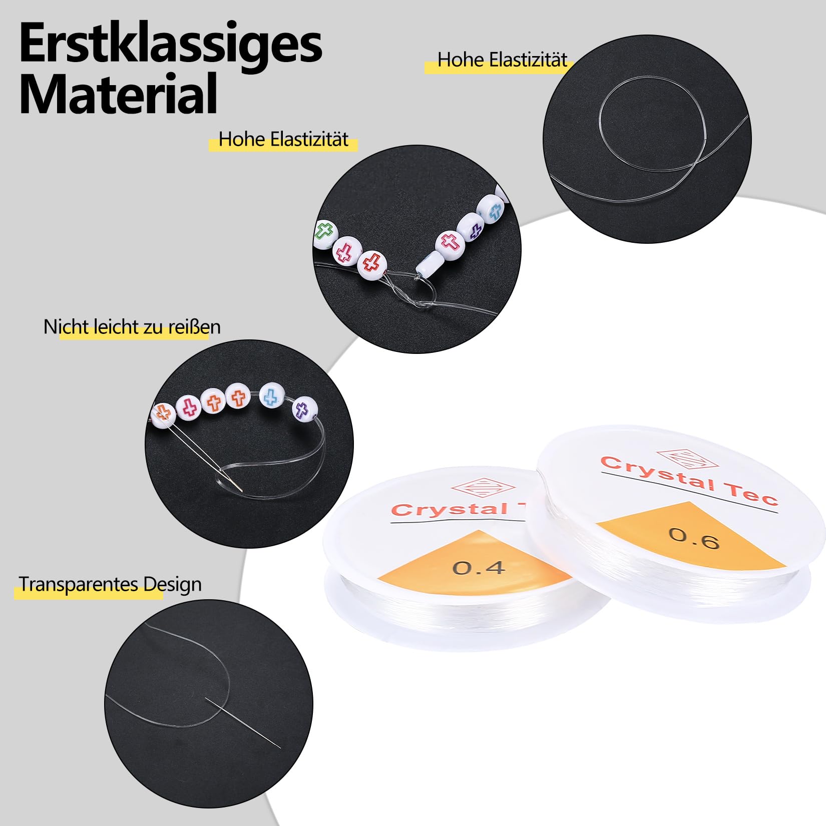 Bobine De Fil Elastique Transparent-1mm