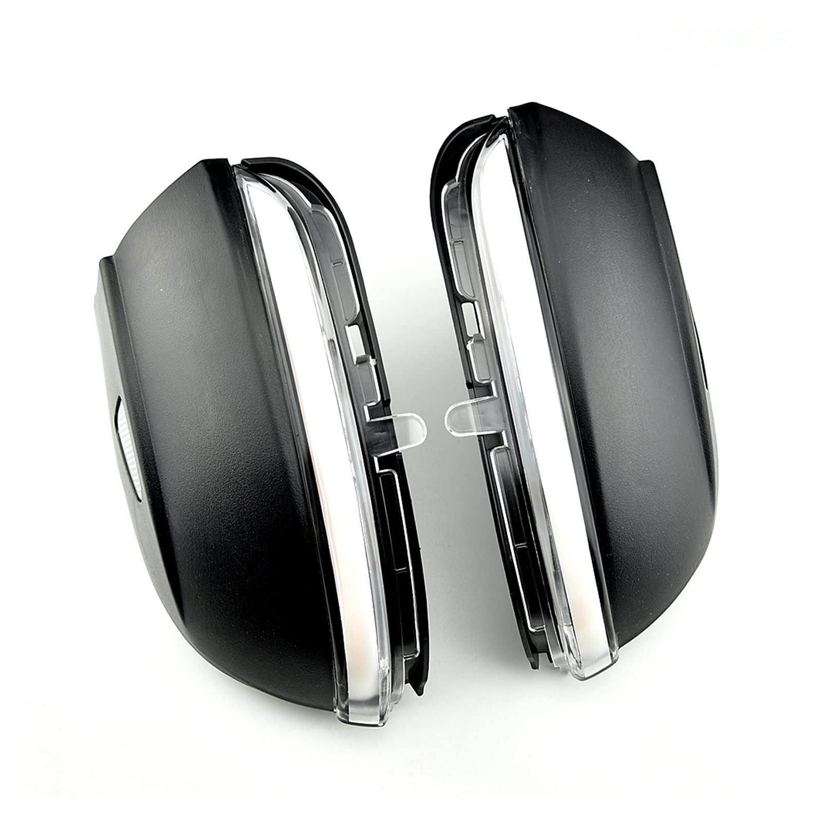 DEMULAX Car Dynamic Rearview Mirror Indicator, for VW, for Passat Cc B7, for Beetle, for Scirocco, for Jetta, for Mk6 Side Wing Dynamic Turn Signal Light Dynamic Indicator Light(Crystal white)