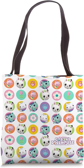 DreamWorks Gabbys Dollhouse Cats All over Tote Bag