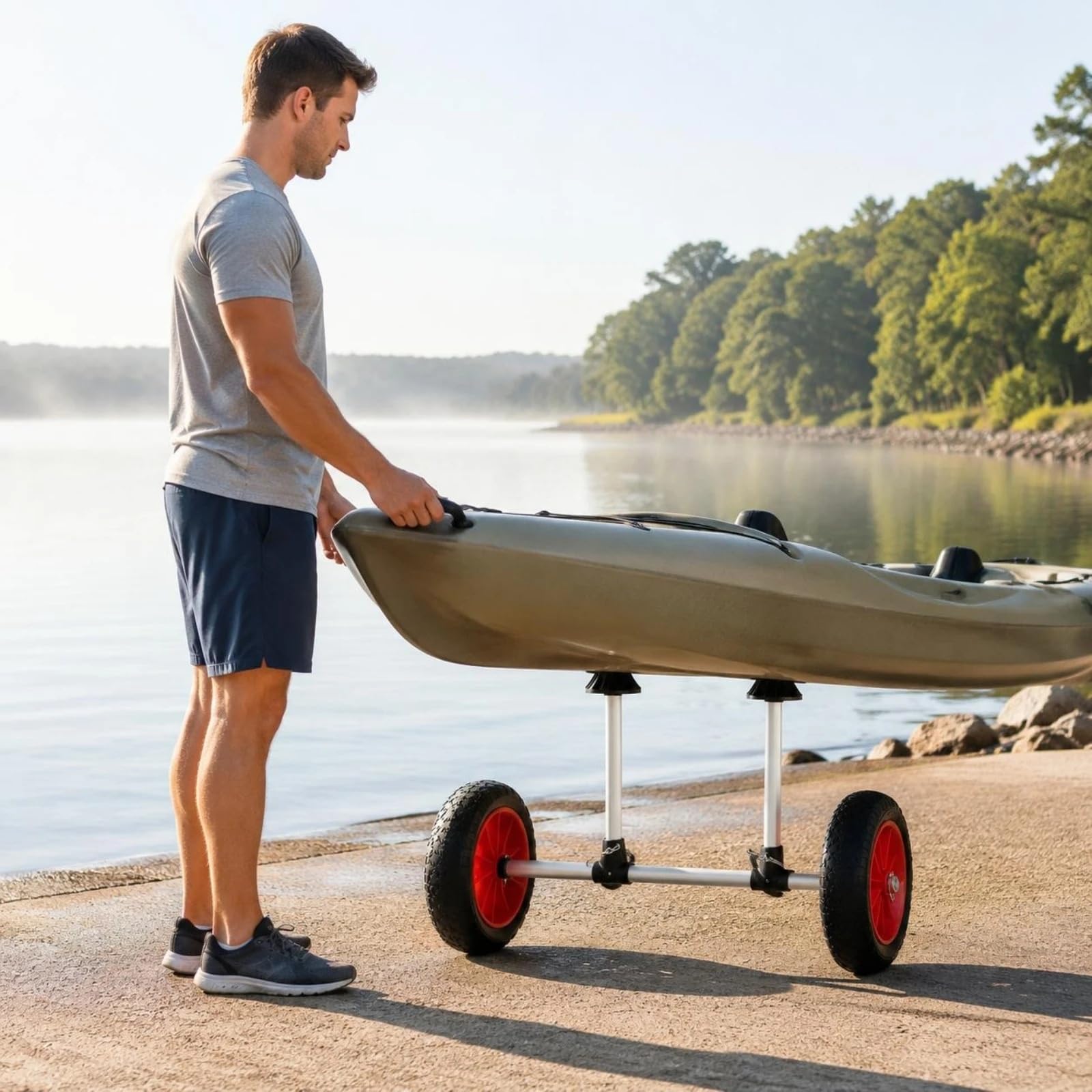 Carro Paddle Surf Carro de Kayak con Poste Vertical