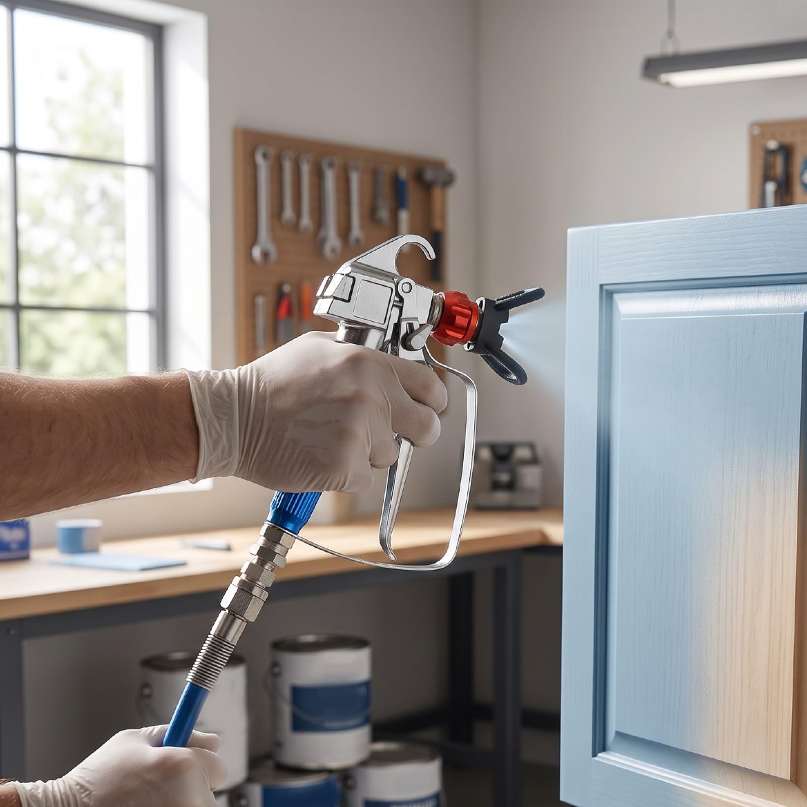 Luocute Kit de Pistola Pulverizadora de Pintura sin Aire