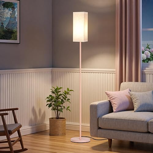 Miniatura 38 de Juego de 2 lámparas de pie para sala de estar, modernas lámparas de pie altas con interruptores de pie, bombilla no incluida, 64.6'', para sala de