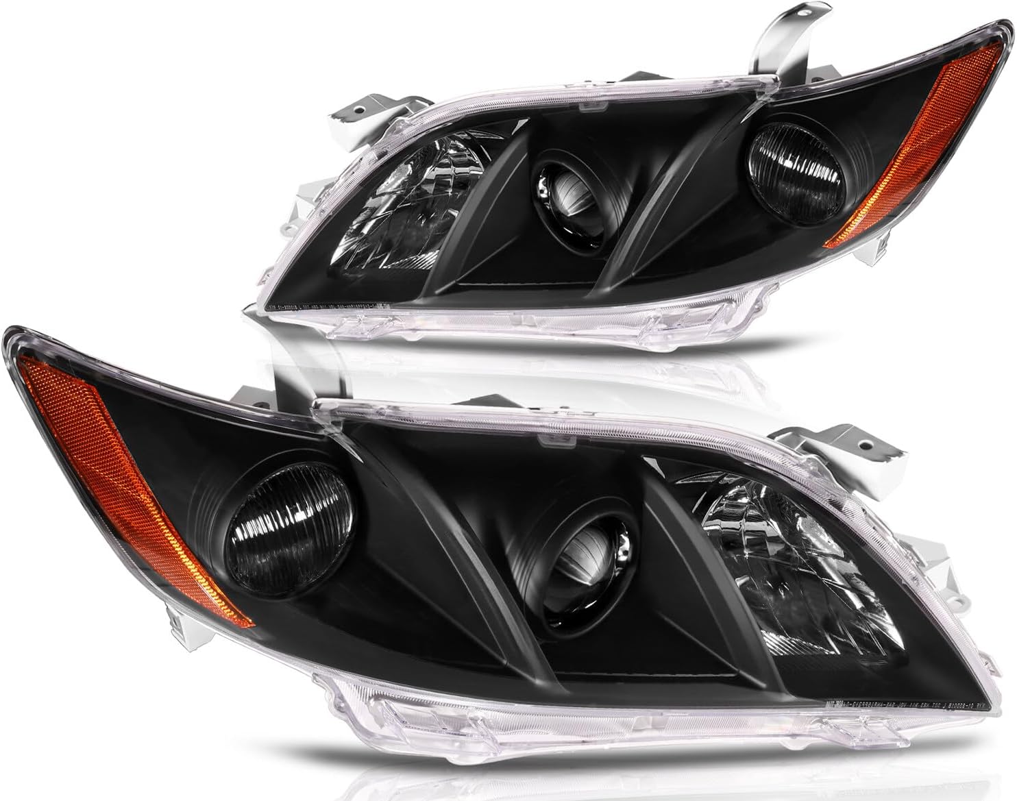 OCPTY Headlight Assembly Pair Replacement For 2007-2009 for Toyota Camry Bulbs Not Included