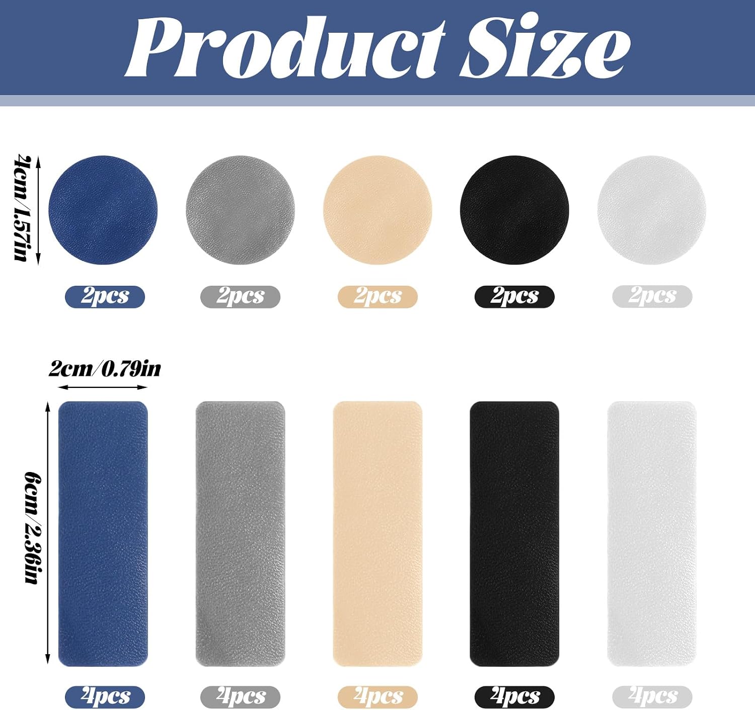 30Pcs Shoe Patches for Holes, Big Toe Hole Preventer Repair Patches Self-Adhesive Heel Tape Kit Rectangular Round Form for Sneakers Mesh Shoes, 5 Colors