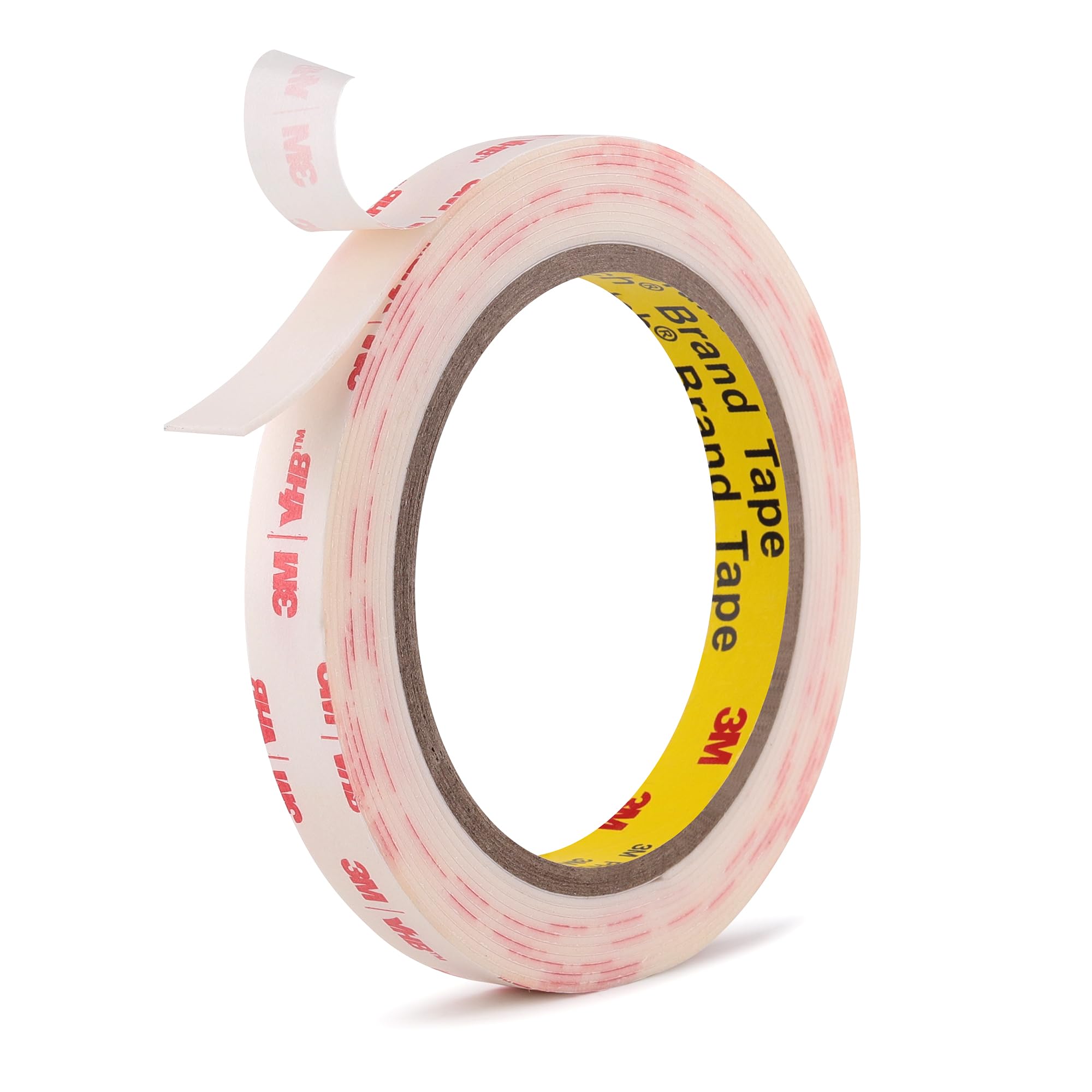 Ndcadhesive Double Sided Tape Heavy Duty Mounting Tape 1/2" x 10.8Ft VHB 4950 White Strong Adhesive Waterproof Foam Tape for Home Office Car Décor