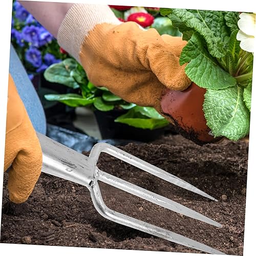 Miniatura 7 de Herramienta de pesca de hierro Tenedor multiusos para pesca Jardinería Durable para deshierbar Diseño compacto