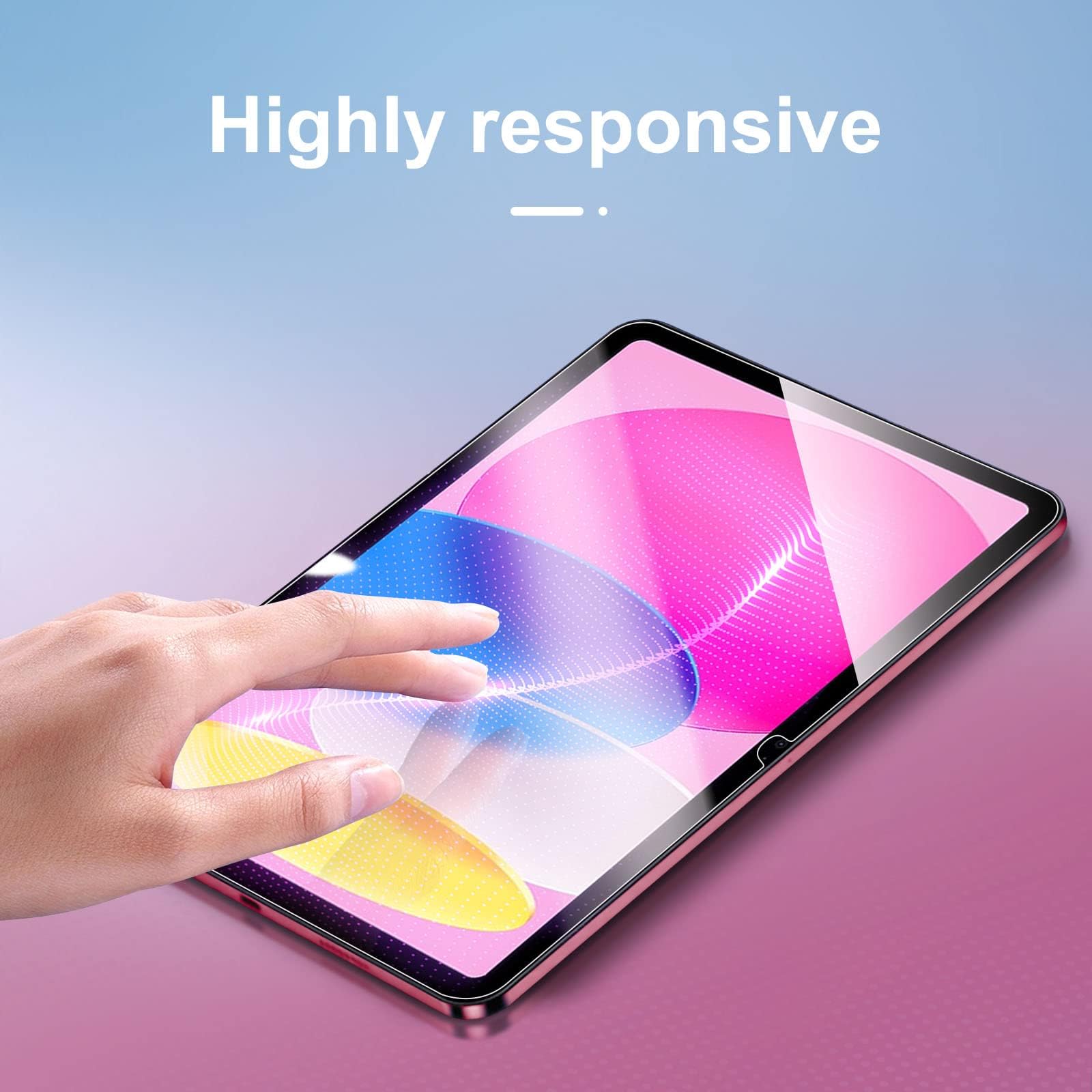 NEW'C 2 sztuki, folia ochronna ze szkła pancernego do iPad (A16) 11. Generacji 2025, iPad 10. Generacji 10,9 cala 2022 i narzędzie do pozycjonowania, nie zawiera zarysowań,folia ochronna HD