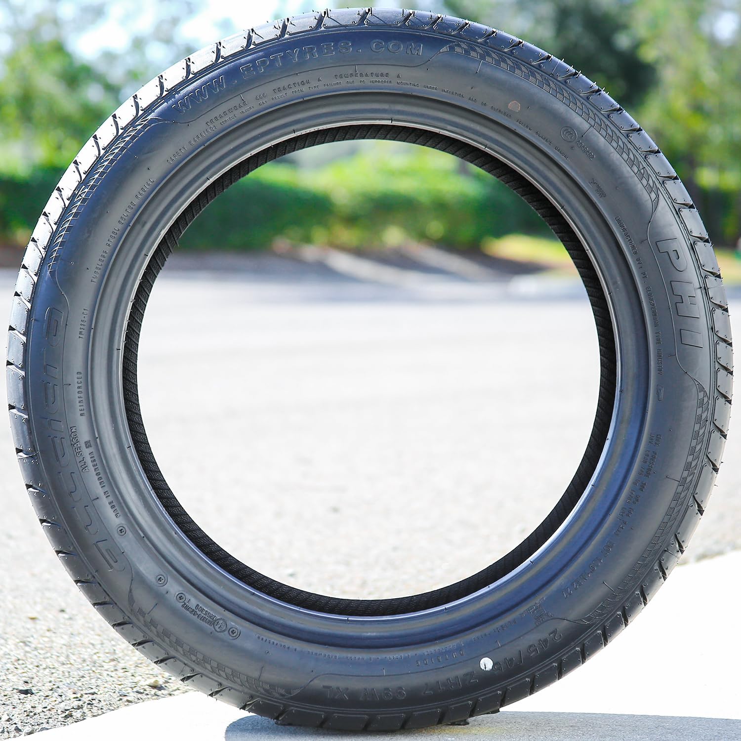 Set of 2 (TWO) Accelera Phi All-Season Passenger Car High Performance Radial Tires-245/45R17 245/45ZR17 245/45/17 245/45-17 99W Load Range XL 4-Ply BSW Black Side Wall UTQG 400AA