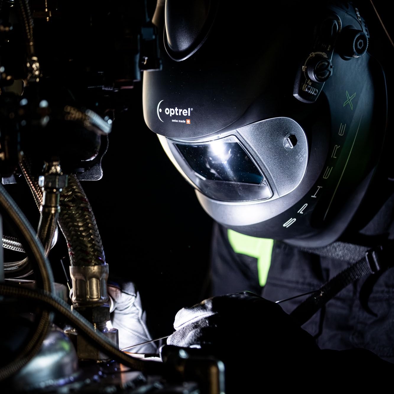 Optrel sphereX 2.5 Schweißhelm – Automatischer Helm mit ShadeTronic Sicherheit beim Schweißen