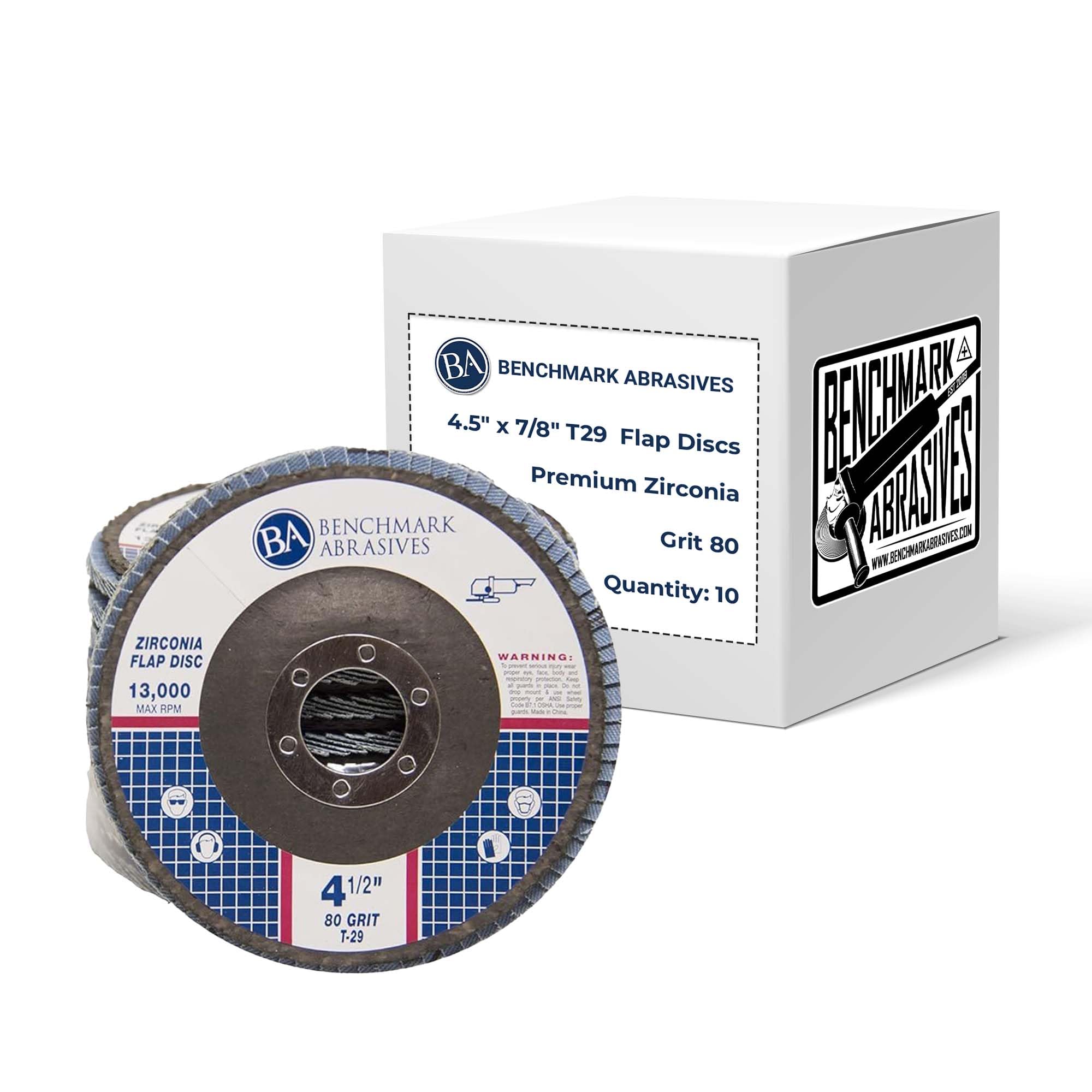 Benchmark Abrasives 4" Zirconia Flap Discs - 40 Grit -7