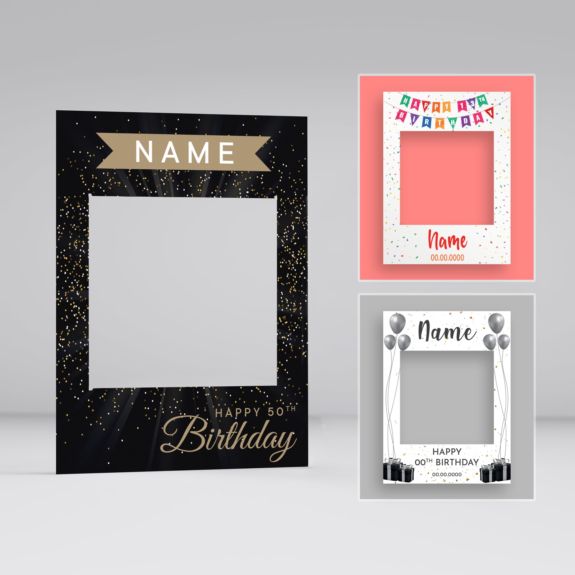 So Bespoke Customisable Birthday Selfie Frame Bespoke Personalised Party Decoration Young And Old Party Prop
