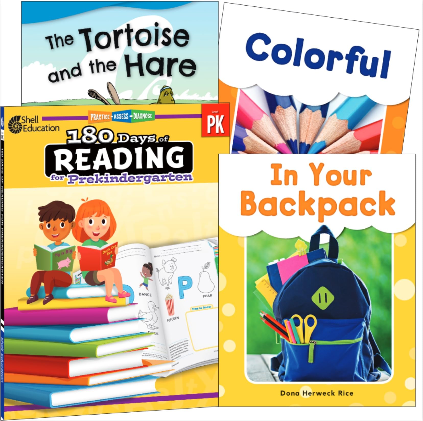 Learn-at-Home: Reading Bundle Grade PK: 4-Book Set