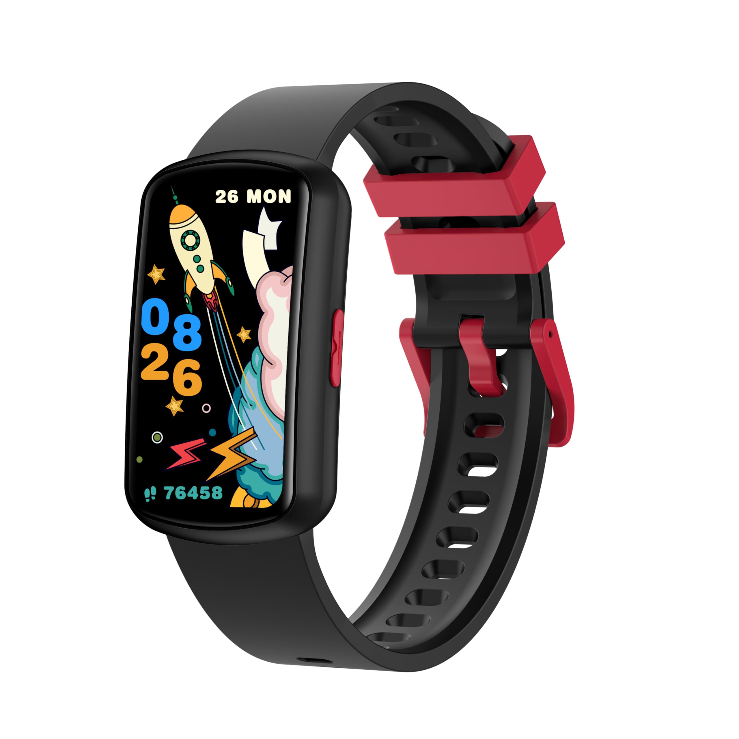 Kids Fitness Tracker Watch for Boys Girls Ages 5-15, Full Touch 1.47" Screen, Activity Tracker, HeartRate and Sleep Monitor, IP68 Waterproof, Pedometer, Puzzle Games (Black)