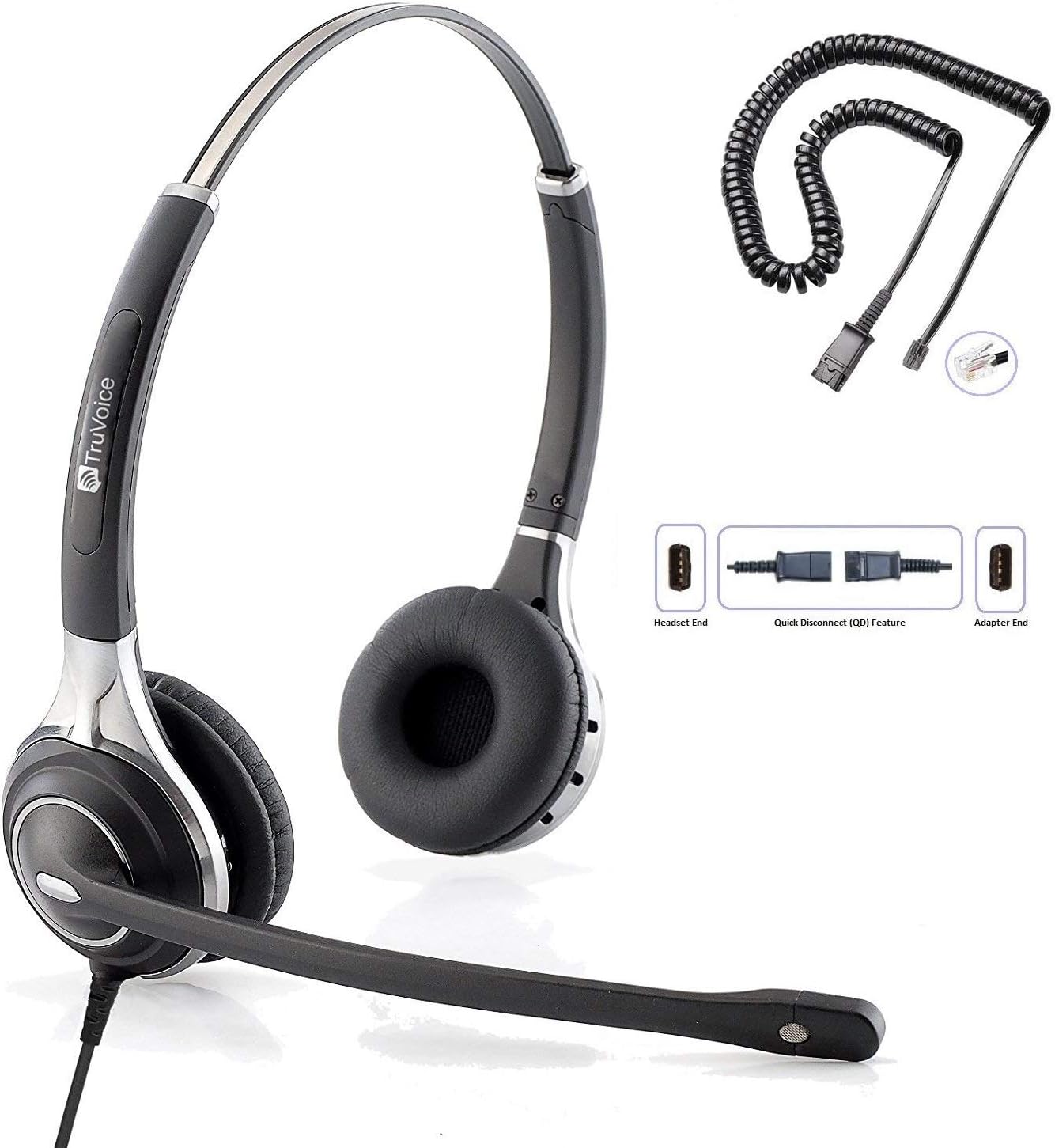 TruVoice HD750 Premium Office/Call Center Headset with