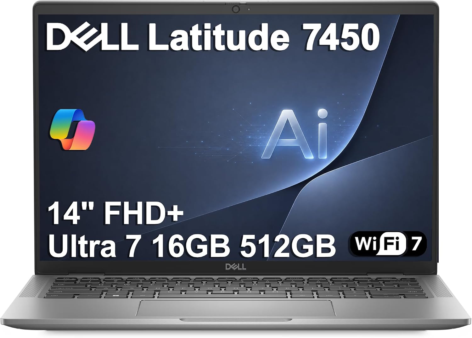 Dell Latitude 7450 Laptop, Intel Ultra 7 165H, 16GB DDR5 RAM, 512GB SSD