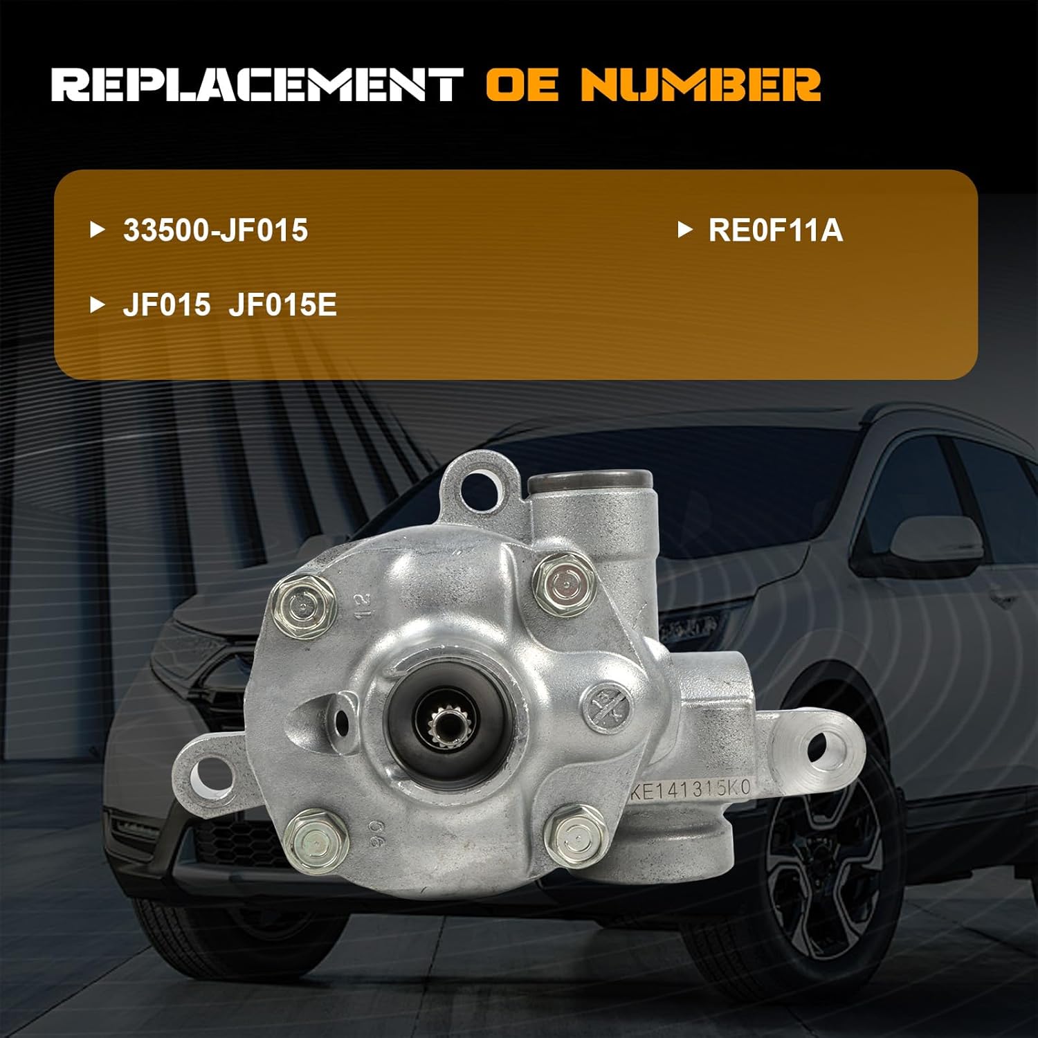 Transmission Oil Pump Assy With Valve Fit for 2012-UP Sentra 1.8L Heavy Duty Replace OE 33500-JF015 JF015 JF015E RE0F11A