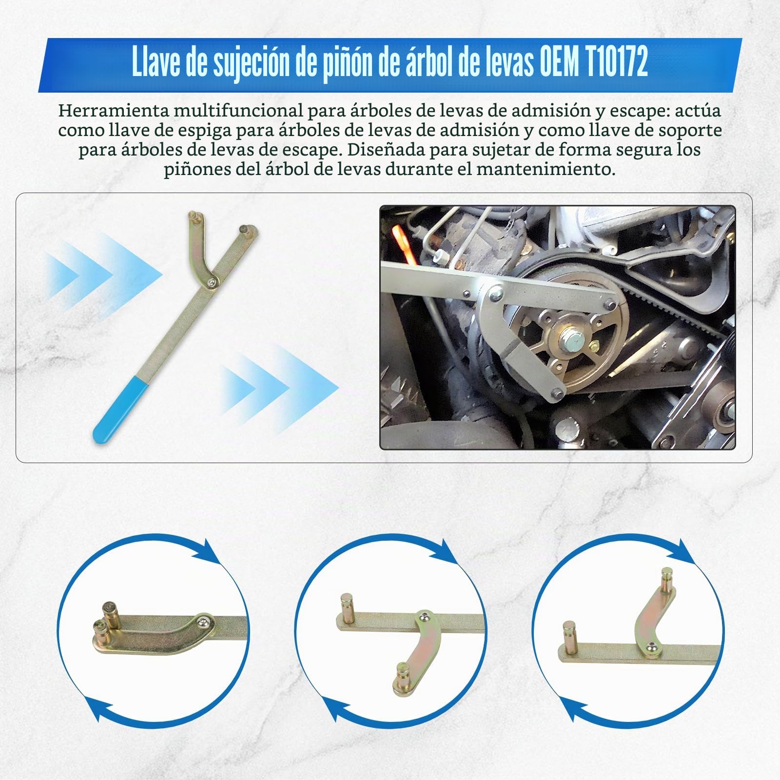 BELEY Juego de Herramientas de árbol de Levas de Correa Distribución del Motor del Automóvil Compatible con VW/New Jetta A3, para Motores VAG EA211 Serie 1.0 1.2L 1.4L 1.4T 1.5T 1.6L FSI TSI TFSI