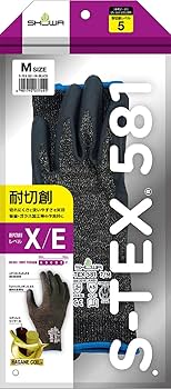 Amazon.co.jp: [ショーワグローブ] 耐切創レベルE S-TEX 581 RP