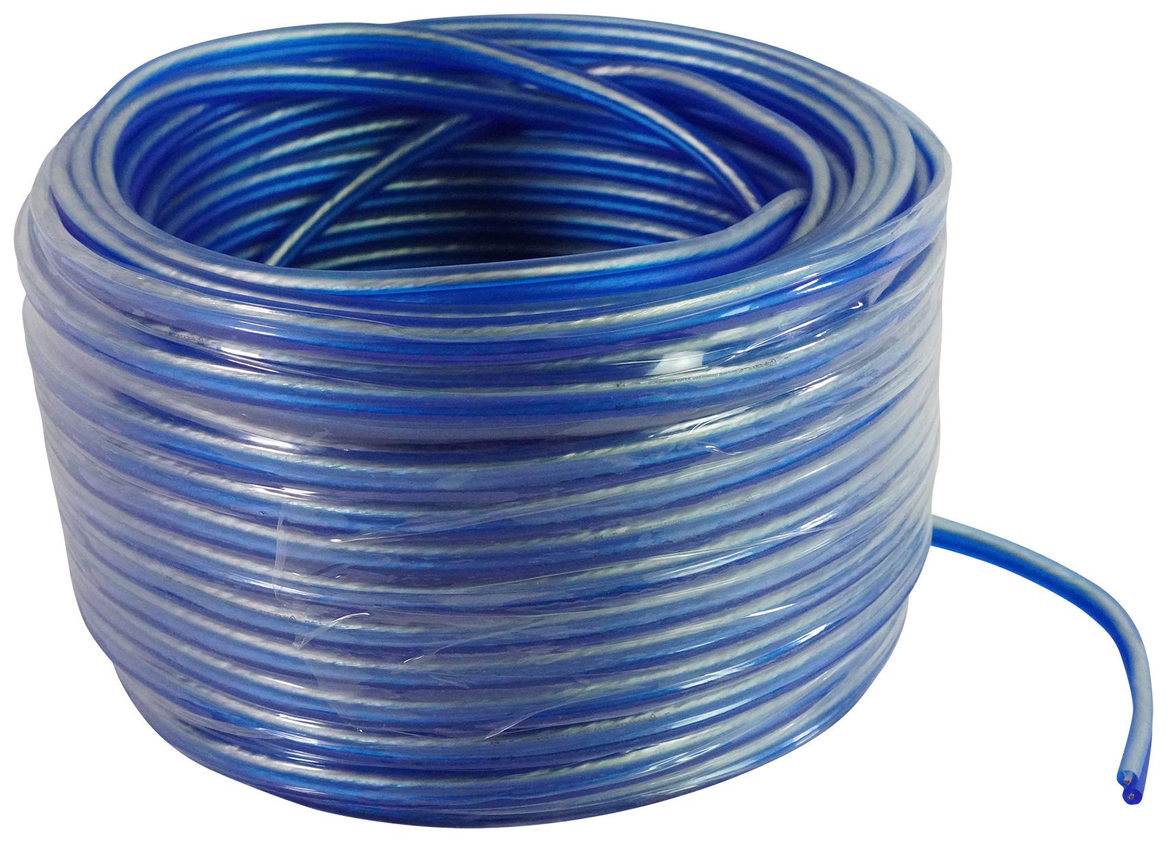Rockville BLUE 16G100 16 Gauge 100 Ft Speaker Wire, OFC 100% Copper, High Flexibility, Durable Insulation, Low Resistance, for Car Audio and Home