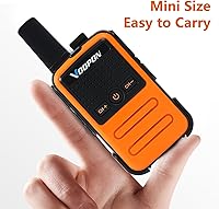 Vista 6 de Rechargeable Mini Walkie Talkies C56TB for Adults Two Way Radios Long Range Compact Transceiver with USB C Charger for Family Hiking Camping