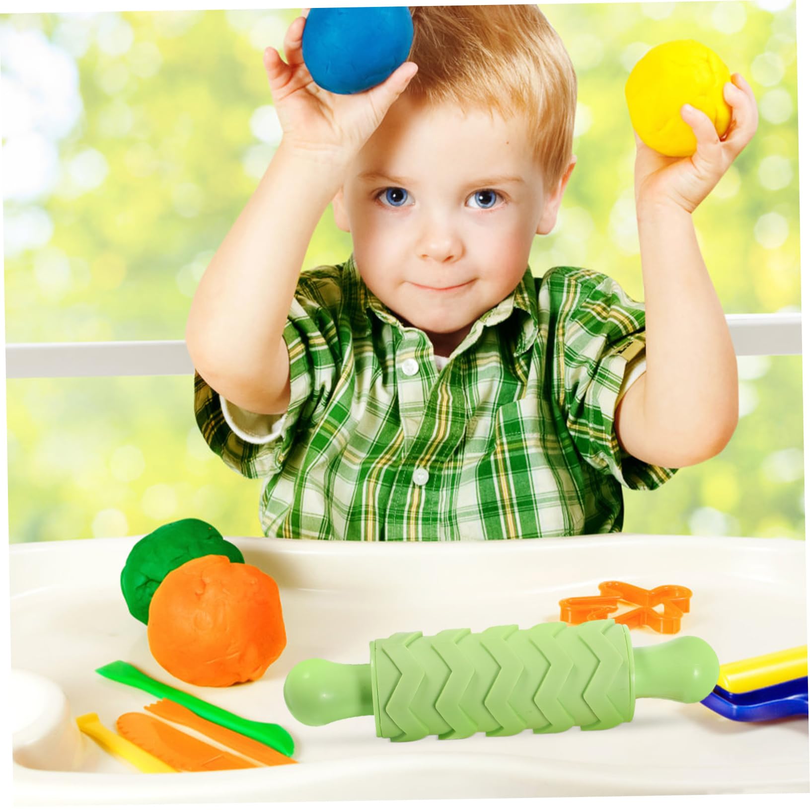 Alipis 5piezas Juguete De Palito De Masa De Herramientas Para Modelar Arcilla Rodillo Para Repostería y Manualidades Infantiles Para Extender Masa Cocina o Taller