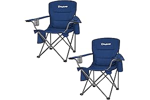 KingCamp XL Camping Chairs with Built-in Cooler for Outdoor Adventure